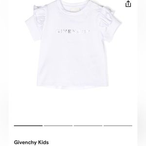 Baby Givenchy ruffle top with silver